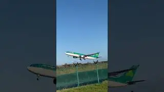 Aer Lingus A330 departing Dublin (old green livery!)