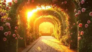 Romantic Garden Sunset | Relaxing Music to Calm Your Mind & Focus Deeply | Study, Work, Meditate