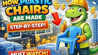 Ever wondered how plastic chairs are made in factories? | Production from Plastic to  a Chair.