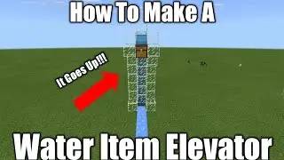 ✔How To Make A Water Item Elevator (No Redstone)Quick And Easy