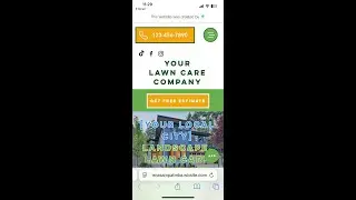 Wix Website Template - Landscape and Lawn Care Company