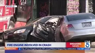 LAFD involved in multi-vehicle crash with injuries