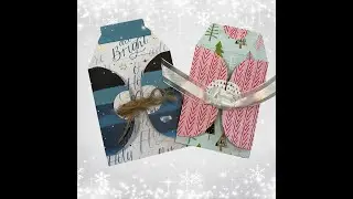 DIY Holiday Gift Card Envelope with Scrapbook Paper | Quick & Easy Gift Wrap Idea!