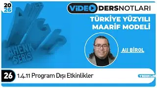 26 - 1.4.11 Program Dışı Etkinlikler - Ali BİROL
