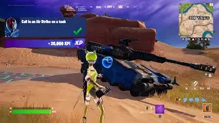 Fortnite - Call In An Air Strike On A Tank (WEEK 8 Challenges)