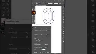 Use transform effect make beautiful illustrator design #logodesign #shorts