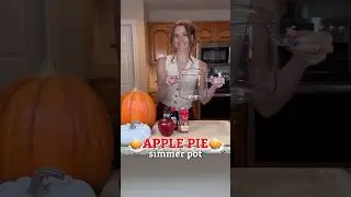 FALL SIMMER POT 🍎🥧 This apple pie simmer pot recipe smells amazing! #simmerpot #fallideas