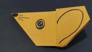 How to make paper rat//Easy Paper Craft//Rat making