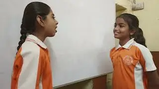 conversation between Janvi and Taruna students of class 8th. New faith mission school Pokaran
