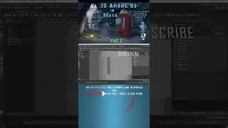 3d among us charector in Part 5 maya2024 hindi #3dmodelingtutorial