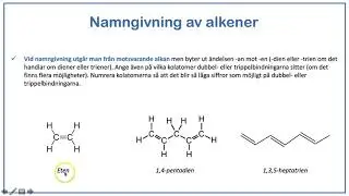 Kortfilm - Organiska föreningar del 3: Rita och namnge alkaner, alkener och alkyner