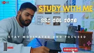 🔴LIVE | 10 Hours Study With me | SSC CGL 2026 | Pomodoro #day26