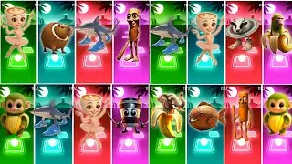 ELEPHANTO BANANINI 🆚 PASTINI COCATINI 🆚 TUNG TUNG SAHUR 🆚 CHIMPANZEE BANANINI 🎯🖇️mega mix -Tiles hop
