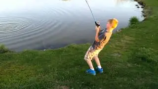 Fishing the Clinton city pond