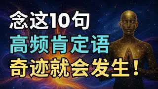 连接宇宙最快的方式！| 念这10句高频肯定语奇迹就会发生！| 觉行致富 Awaken & Abundant