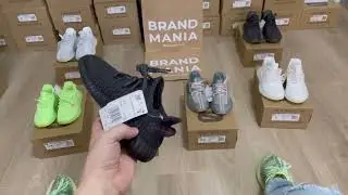 Детские adidas yeezy 350 v2 black