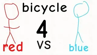 Bicycle 4 - red VS bleu
