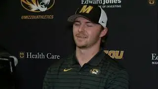 Full press conference with Mizzou baseball pitcher Spencer Miles and first baseman Torin ...