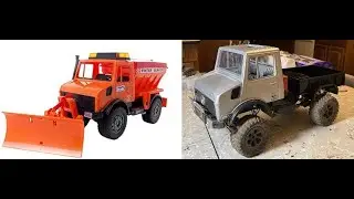 Bruder Unimog RC conversion using WPL components