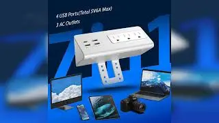 Review: Nightstand Edge Mount Power Strip with USB-C Ports Tabletop Surge Protector Desk Clamp...