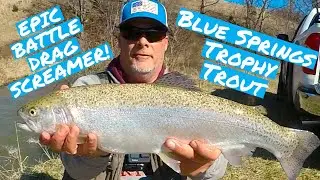 Non-Stop ACTION TROPHY TROUT FISHING! EPIC DRAG SCREAMING BATTLE with a GIANT RAINBOW!