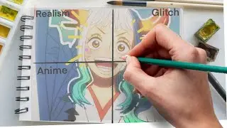 Drawing Yamato in 4 Different Styles | Timelapse