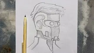 How to make Star Lord pencil Drawing l Marvel Drawing l Drawing tutorial ❤️