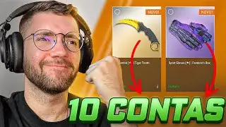 comprei 10 CONTAS PARA FARMAR SKINS RARAS no CS 2 (quanto lucrei com essa farm?)