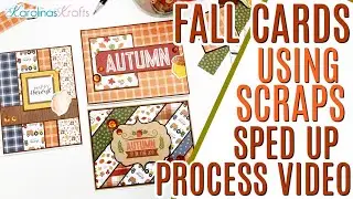 Making Cards Using SCRAPS! 3 Fall Cards using Scraps Fall Fever Collection FAST VERSION Scrap Series