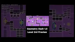 Geometry Dash 1.0 Level 3rd Preview #geometrydash #games #gaming