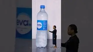Crush By a Water Bottle #funny #water #waterbottle #magic #shrinking
