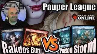 💀🔥 Rakdos Madness vs Poison Storm | Pauper League Gameplay