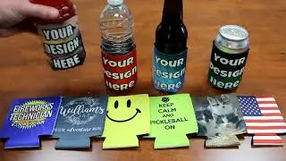 Custom Can Beverage Holders - Wacky Print