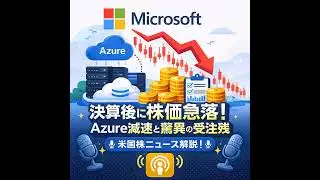 マイクロソフト決算後に株価6.8%急落！「Azure減速」の裏に隠された驚愕の受注残高とは？
