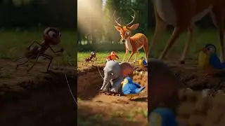 Never Judge the Small Ones | Ant & Elephant Story#aishorts#animatedshorts#youtube#moralshorts