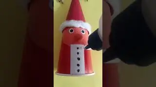 Paper cup Santa Claus #diy #funny#papercraft #creative #handmade #trending
