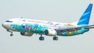 ✈️🇲🇨20 Minutes of JAKARTA AIRPORT PLANE SPOTTING | AWESOME GARUDA INDONESIA LIVERIES [CGK]
