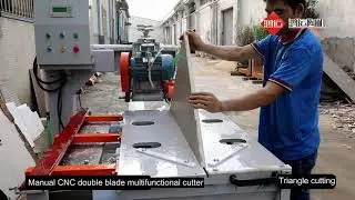 Multifunctional CNC ceramic tile cutting machine(double cutter head model) 1200mm