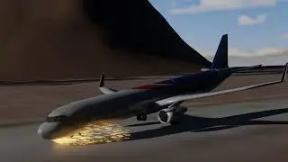 A321 nx emergency landing! - (blender animation)