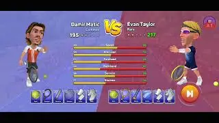 first time playing /mini tennis: perfect smash