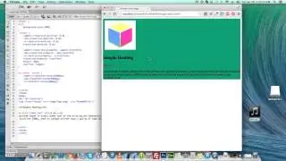 Rotate image on hover div