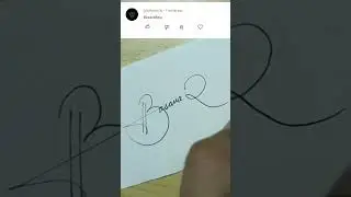 Signature of letter B | BasavaRaju
