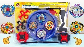 Распаковка и обзор металлического собранного набора Gyro Beyblade