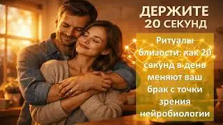 Ритуалы близости как 20 секунд в день меняют ваш брак с точки зрения нейробиологии