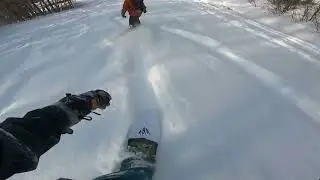 Powsurfing at Bolton Valley