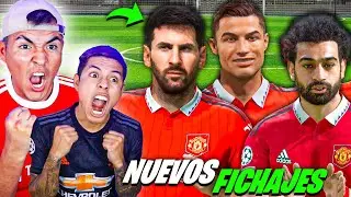 EDSON FDB & RAMIRIN RECONSTRUIMOS el MANCHESTER UNITED 😱*FICHAMOS a CRISTIANO & MESSI* MODO CARRERA