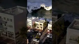 City panic as Tsunami 🌊 strikes 🪧