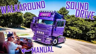 WALKAROUND & DRIVE: Scania V8 SMDS // *Loud Pipes* *Golden Beard Customs*