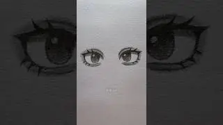 How to draw anime eyes #art #drawing #eyes #fyp #tutorial #howtodraw #shorts