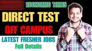Direct Test Hiring | Off Campus Drive | Zones , Globallogic , ET | 2026, 2025, 2024 Batch Hirings